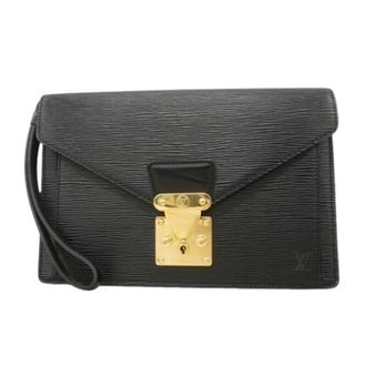 Louis Vuitton Pre-owned Clutches, male, Black, Size: ONE SIZE Pre-owned Vintage Clutch Bag