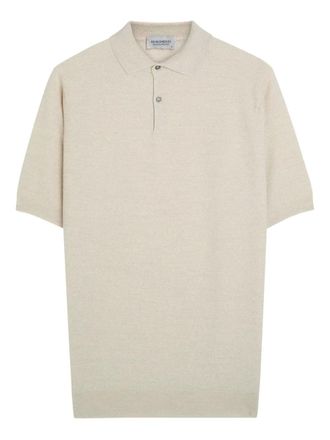 John Smedley Singular knitted polo shirt - Grey