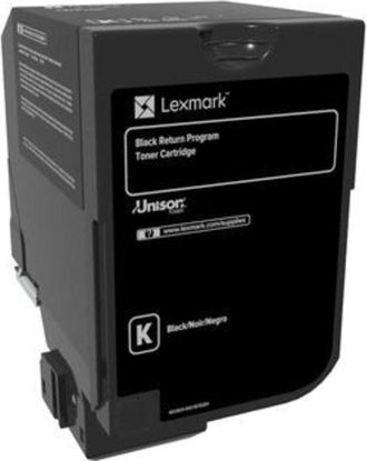 Braun Toner Nero Lexmark 74C20K0 per stampanti Cs720, Cs725, Cx725, Riciclabile e compatibile