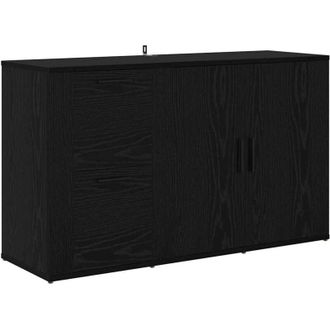vidaXL Sideboard Black oak 100 x 33 x 59.5 cm Engineered wood vidaXL