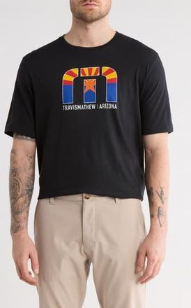 Travis Mathew Desert Man Cotton Graphic T-Shirt in Black at Nordstrom Rack, Size Xx-Large