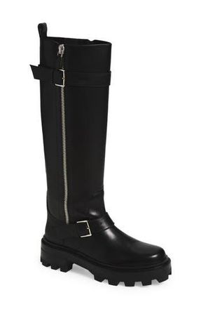 Jeffrey Campbell Sybill Lug Sole Knee High Boot in Black at Nordstrom Rack, Size 7.5