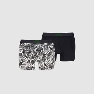 Levi's Newspaper Boxer Brief 2 pack - Mens - XL - Black