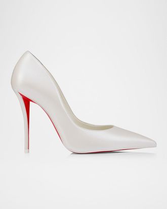 Christian Louboutin 100mm Miss Z Leather Pumps