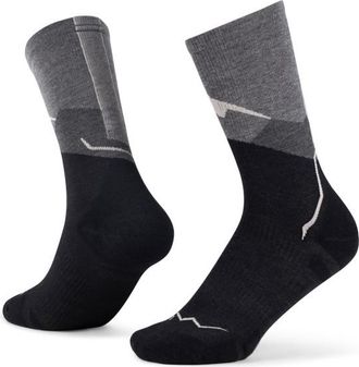 Buff Merino Lightweight Crew Sock LWC1 Merinosocken - Unisex | schwarz