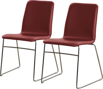 Red Living home24 Polsterstuhl Myko (2er-Set)