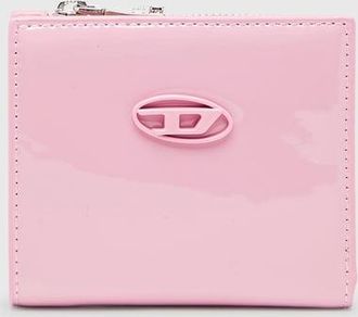 Diesel Bi-fold wallet in glossy PU - Small Wallets - Woman - Pink