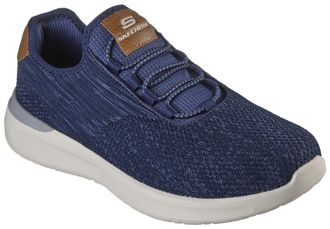 Skechers Slip-On Sneaker SKECHERS LATTIMORE-CORINGA, Herren, Gr. 44, blau (navy), Textil, Schuhe Slip-On Sneaker, Slipper, Freizeitschuh mit Gummizug