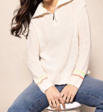 Lisa Todd Powder Posh Sweater In Frosting