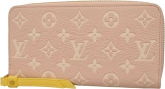 Louis Vuitton Pink Yellow Long Wallet (Bi-Fold) (Pre-Owned)