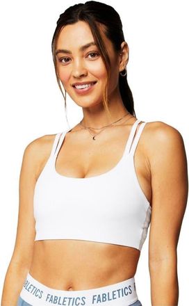 Fabletics Womens Principal Low Impact Bra in Classic White at Nordstrom, Size Xx-Large