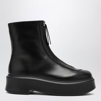 The Row Stivale Zipped Boot I nero in pelle