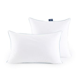 AM.PM Kussen in perkalkatoen, Suprelle blue, Oc&eacute;a