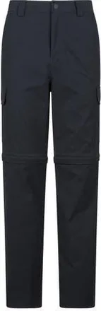 Mountain Warehouse Delta Stretch Zip-Off Regular Cargo Pants in Black at Nordstrom, Size 36