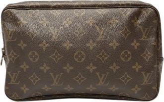 Louis Vuitton Pre-owned Trousse Toilette 28 - Dames - Vintage Clutch - Bruin - ONE Size - Vintage