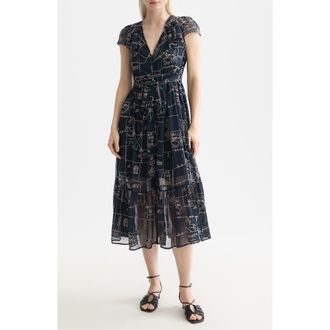 Scotch & Soda Cross Stich Embroidery Dress in Carbon at Nordstrom, Size 10 Us