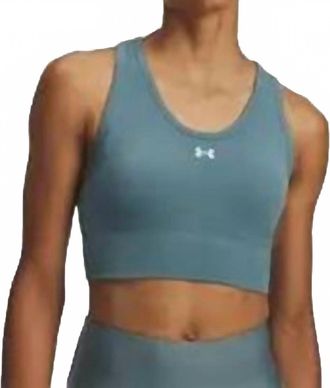 Under Armour Vanish Seamless Sports Bra In Blue