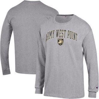 Champion Mens Champion Heather Gray Army Black Knights Arch Over Logo Long Sleeve T-Shirt at Nordstrom, Size X-Large