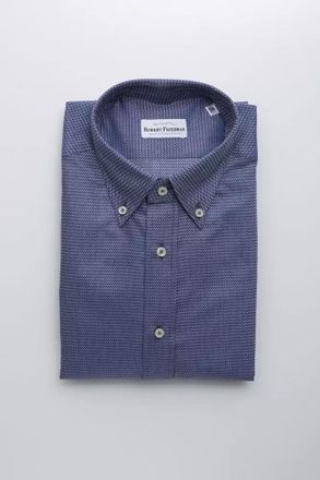 Robert Friedman Blue Cotton Mens Mens Shirt