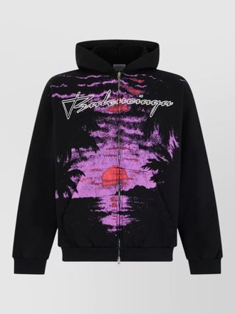 Balenciaga cotton zip hoodie
