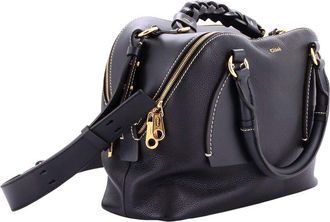 Chlo&eacute; Black Sheep Leather Daria Bag Medium (Authentic Pre-Loved)