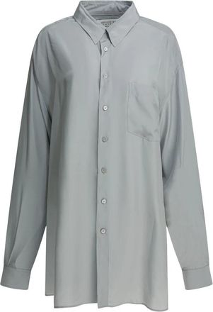 Maison Margiela Dames Shirts Kleding Ss 26 - Dames - Overhemden - Grijs - XS - Rayon - Overhemden