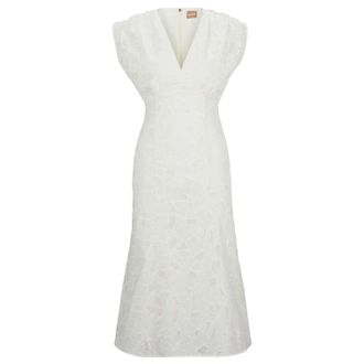 HUGO BOSS Dames/Dames Dipata Jurk (Wit)
