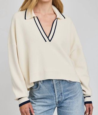Gentle Fawn Tristan Timeless Knit Sweater In Cream