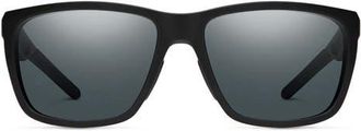Smith Longfin Elite 59mm Sunglasses in Matte Black /Gray at Nordstrom