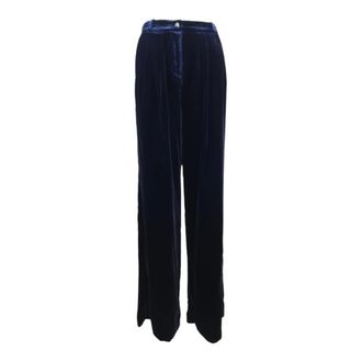 Kiltie Floyd Trousers - female - Kiltie - Wide Trousers - Blue - XS - Trousers
