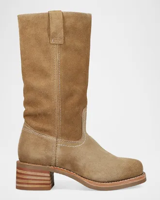 Frye Campus 12R Suede Mid-Calf Boots