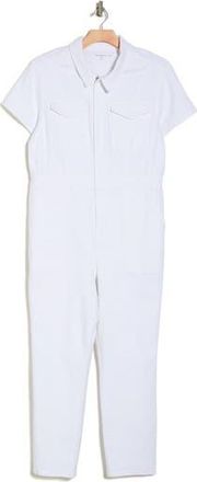 Good American Fit for Success Stretch Cotton Twill Jumpsuit in White002 at Nordstrom Rack, Size Xx-Large