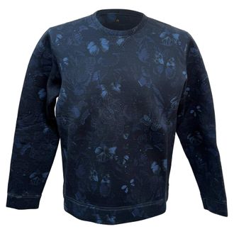 Valentino Valentino Neopreen Vlinder Sweatshirt in Marineblauw Katoen