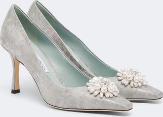 Jimmy Choo London Salones Ines florales adornados
