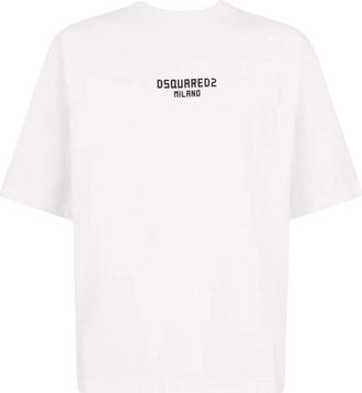 Dsquared2 White Crewneck Logo T-Shirt