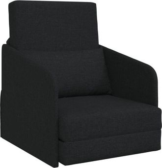 vidaXL Sofa Bed Black 65 x 80 x 83 cm Fabric Vidaxl
