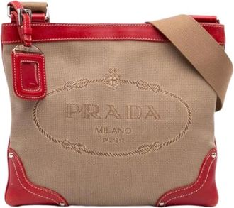 Prada Borsa Crossbody Vintage Pre-owned - - Pre-owned - Donna - Beige - ONE SIZE