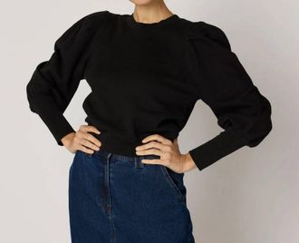Cleobella Indi Cotton Sweatshirt In Black