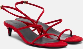 Khaite Loop 35 suede sandals