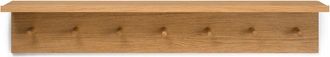 Ferm Living Place Wandregal mit 7 Haken, L 105 cm, Eiche
