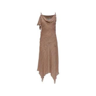 Charlotte Knowles Midi Dresses, female, Beige, Size: 2XS Tess Dress