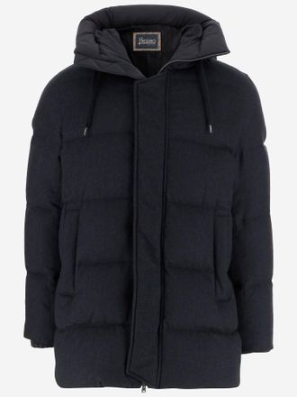 Herno Seide und Kaschmir -Jacke gepolstert