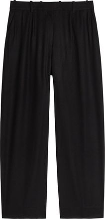 Toteme Straight-leg Flannel Trousers - Black - 38 (UK10 / S)