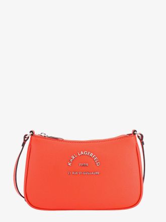 Karl Lagerfeld Borsa a tracolla in pelle con logo frontale in metallo - KARL LAGERFELD - gender_Woman