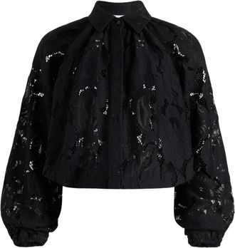 Patou Blusa con maniche a palloncino - Nero