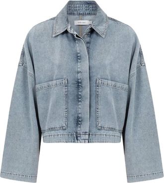 Knit-ted Dames, Jassen, Blauw, Maat: XL Denim
