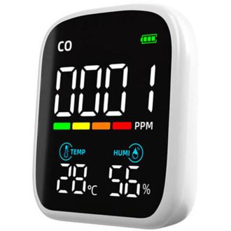 OEM Detector De Gas, Detector De Co, Monitor De Calidad Del Aire Interior, Sensor De Co Con Alarma, Mon&oacute;xido De Carbono Y Humedad -crezuo