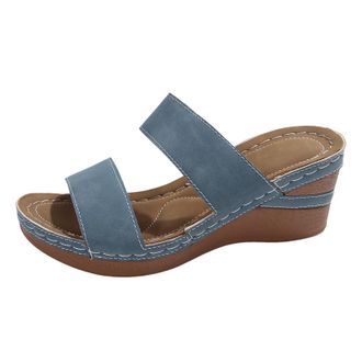 Generic Womens Wedge Sandals Fish Mouth Thick Soled Fashionable Slippers Orthopedic Comfortable Arch Support Platform Sandals Summer Dressy Casual Breathable 