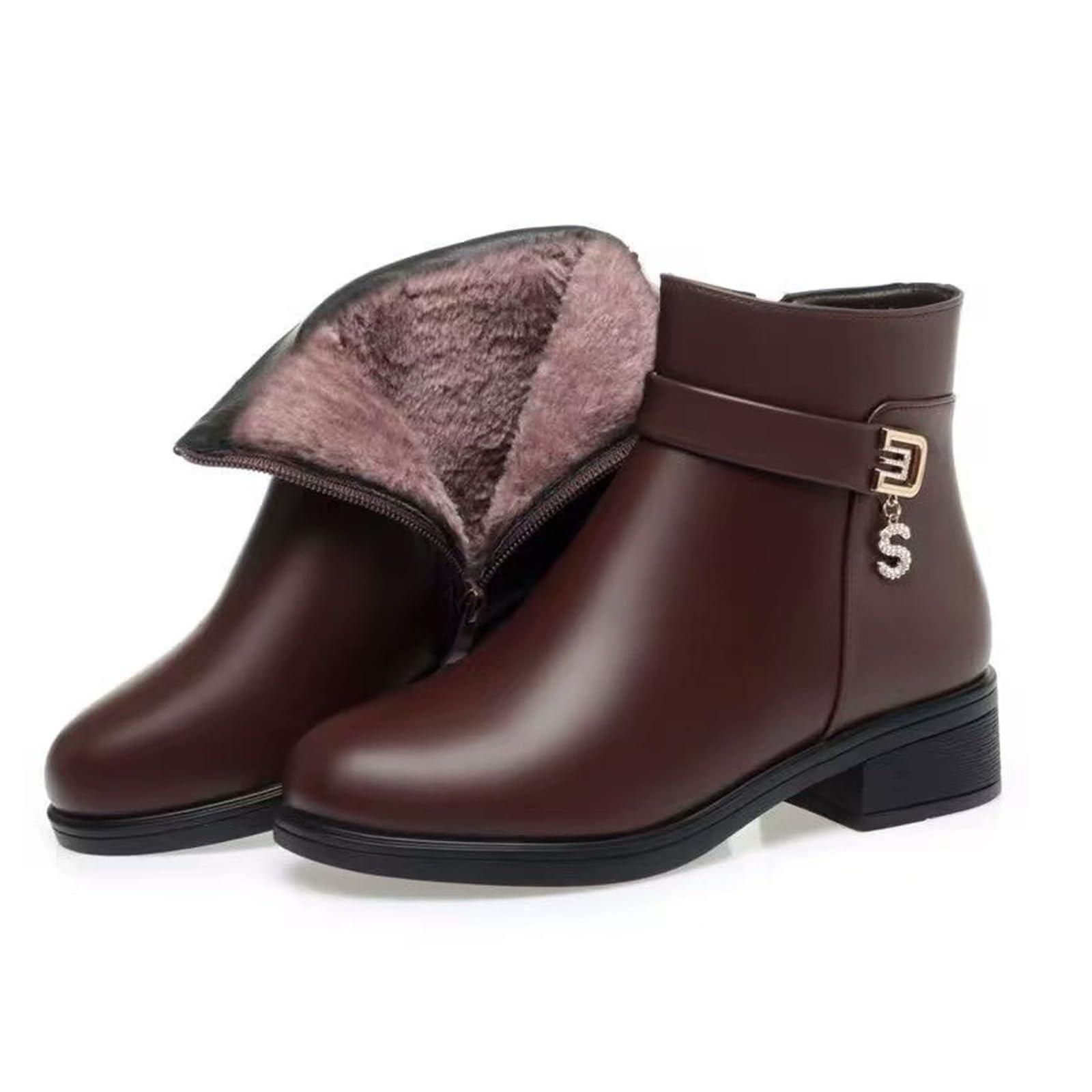 Women's Leather Flat Ankle Boots: Sale up to 50% | Stylight