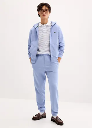 Lacoste Mens Crocodile emblem terry-lined joggers